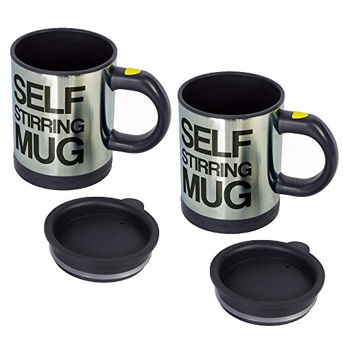 RETON 2 PCS Lazy-Self Stirring Mug Tasse de mélange de café Tasse de café de mélange Automatique