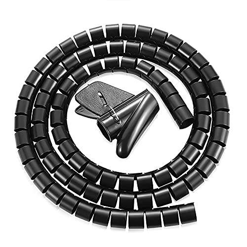 Tube de câble en spirale pour TV, PC et organisation 5 m