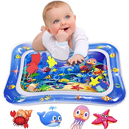 Infinno Gonflable Tummy Time Mat Tapis de jeu d'eau pour bébé de qualité supérieure pour bébés et tout-petits Jouets pour bébé de 3 6 9 mois