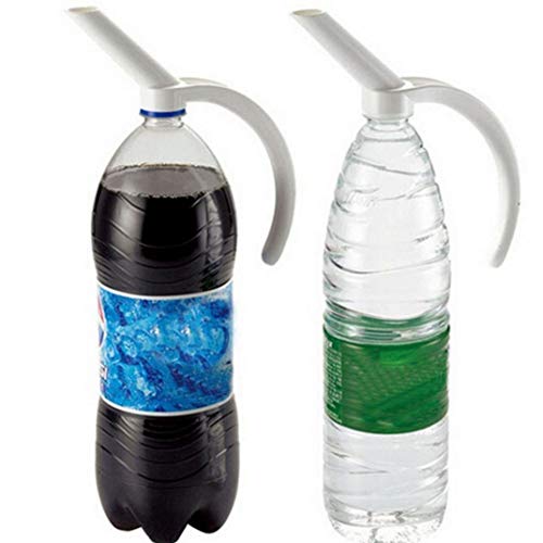 Ogquaton  Poignée de boisson en bouteille en plastique Soda Coke Drinkeware Bec verseur Bouteille Blanc Pratique et pratique