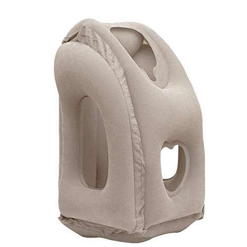 vapesoon Oreiller de Voyage Appui-tête Coussin de Voyage Gonflable Portable pour Dormir sur Le Train Sieste de Bureau à Domicile