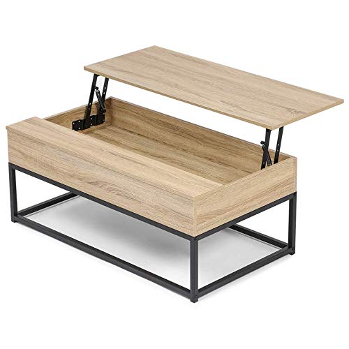 IDMarket - Table Basse Plateau relevable Detroit Design Industriel
