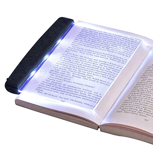 Lampes de lecture de nuit，Lampe de livre pour lire dans le lit la nuit Lampe à plaque plate LED portable Protection des yeux Chambre