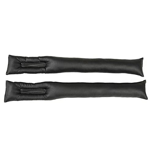 2 Pièces Siège de Voiture Gap Filler Pad, Gap Filler Pad Siège de Voiture, Bouchon d'Écartement de Siège d'Auto, Siège Voiture pour éviter que Petits Objets ne Tombent Dans L'espace(Noir)