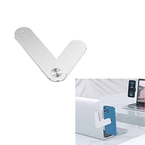 DOSYEN Support de téléphone magnétique pour ordinateur portable, support réglable pour téléphone portable, support d'extension pour écran d'ordinateur compatible avec tous les téléphones portables