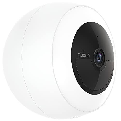 Noorio Caméra de sécurité sans Fil B310 avec Stockage Local 2K et 16 Go, caméra de sécurité à Domicile alimentée par Batterie extérieure, Vision Nocturne Couleur avec projecteur Ultra-Lumineux