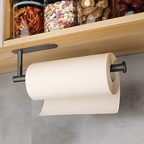 Vicloon Porte Essuie Tout Auto-Adhésif,Porte Sopalin Adhesif Support Porte Sopalin,Porte Sopalin Mural Deux Méthodes D'installation,Coller Ou Percer,Convient pour Cuisine,Salle de Bain