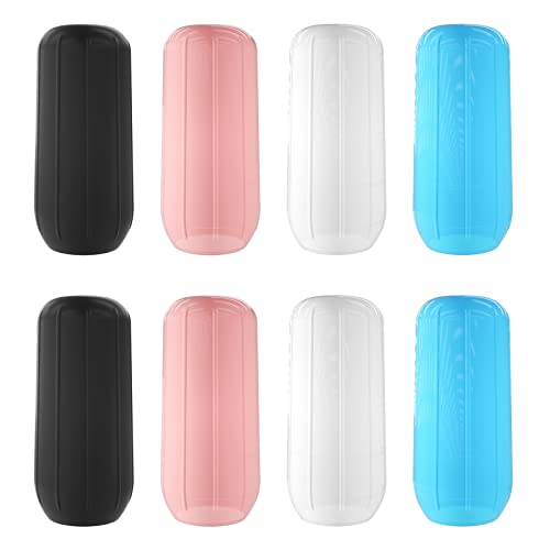 Bekecidi Lot de 8 Manchons de Bouteille de Voyage en Silicone, Manchon élastique Anti-fuite de Voyage en plein air, Accessoire de Voyage Réutilisable pour Housse de Protection de Bouteille