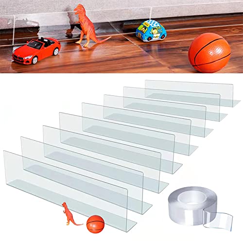 Bloqueur de Jouet Canapé Planche de Blocage Transparente sous les meubles Pare-chocs Réglable pour Canapé Bloqueur de canapé Bloqueur sous le lit pour animaux de compagnie Peut être coupé (40*4*12cm)