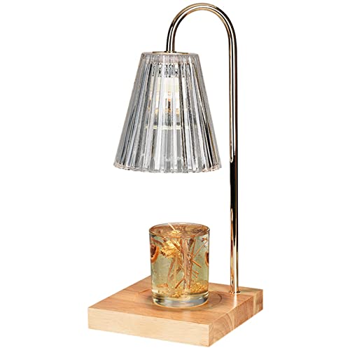 Chauffe-bougie brûleur lampe à fondre parfum base en bois veilleuse bougeoir ornements pour décoration de table bureau, maison, yoga, chambre