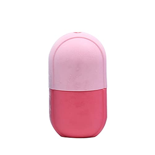 Ice Roller Visage, Ice Roller pour le visage, Rouleaux de Glace en Silicone pour le Visage, Ice Roller - Roller Visage, Aide à Améliorer l'élasticité de la Peau(Rouge)