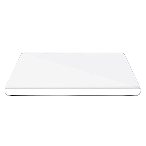 Planches à découper en acrylique pour comptoir cuisine | Planche à découper transparente pour comptoir | Planche découper en acrylique antidérapante avec contre-lèvre (18 x 16 pouces)